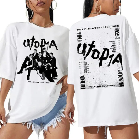 T-shirt Blanc P1Harmony Live Tour 2025 P1ustage H : UTOP1A / Taille XL